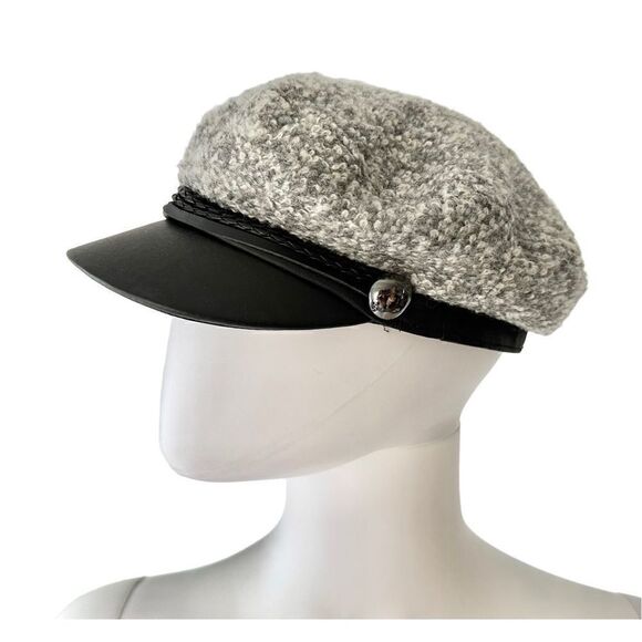 Genie Tweed Leather-Bill Marine Cap, OS - Picture 2 of 8